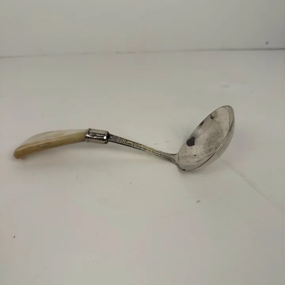 Victorian Mother Of Pearl And Silver Small Ladle - Picture 6 of 6